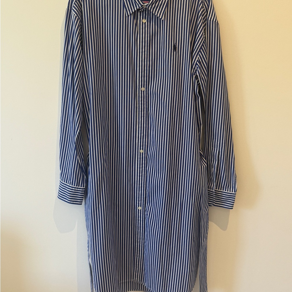 Polo Ralph Lauren Navy Striped Shirtdress